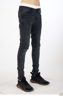 Dio black slim jeans black sneakers casual dressed leg lower…